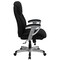 Emma and Oliver 400 lb. Big & Tall High Back Ergonomic Office Chair, Silver Adjustable Arms
